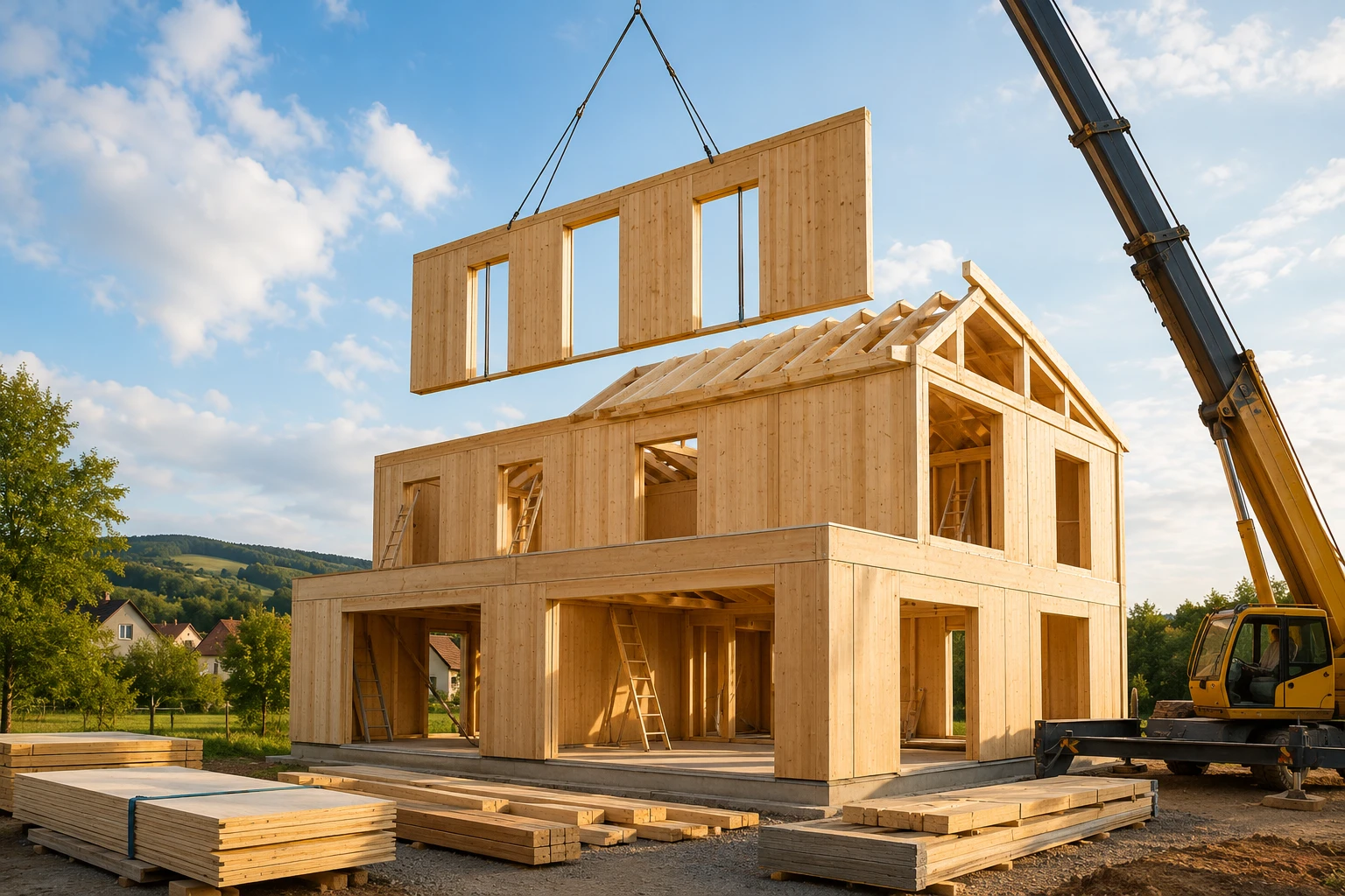 Vorteile von Holzfertigbau gegenüber von Massivbau Pforzheim